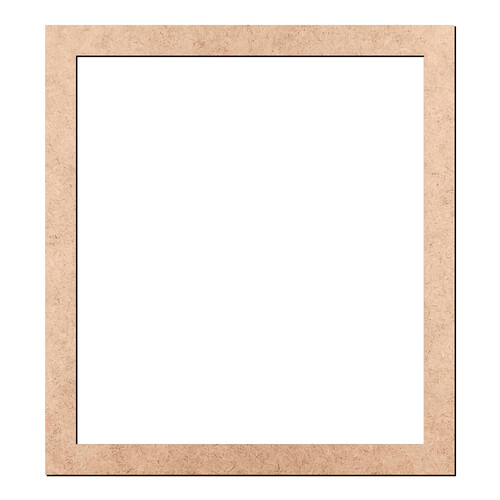 Recorte Moldura Ret 22 x 20 cm Borda 1,5 cm / MDF 3mm