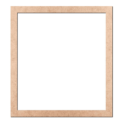 Recorte Moldura Ret 25 x 23 cm Borda 1,5 cm / MDF 3mm