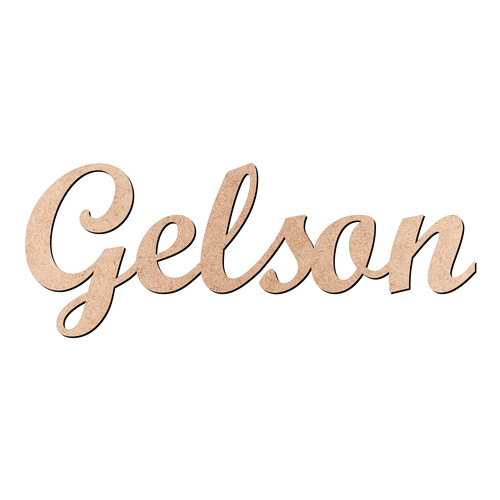 Recorte Gelson Script Mt Std / MDF 3mm