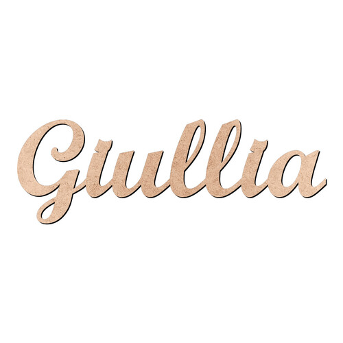 Recorte Giullia Script Mt Std / MDF 3mm