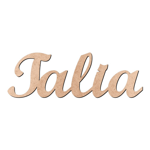 Recorte Talia Script Mt Std / MDF 3mm