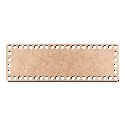 Recorte Base Ret Cesto Crochê 8 x 24 cm / MDF 3mm