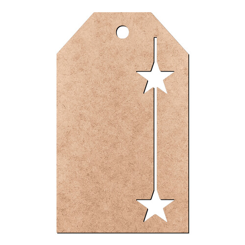 Recorte Tag Natal Estrelas / MDF 3mm