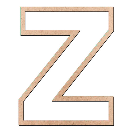 Recorte Borda Letra Z / MDF 3mm