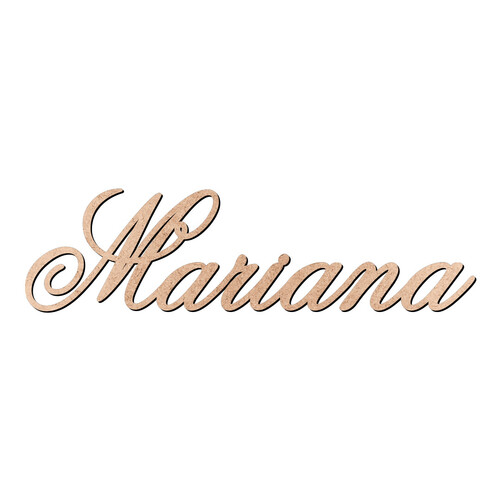 Recorte Mariana Old Script / MDF 3mm