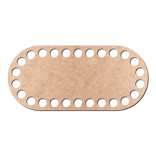 Recorte Base Ret Arr Cesto 6 x 13 cm / MDF 3mm