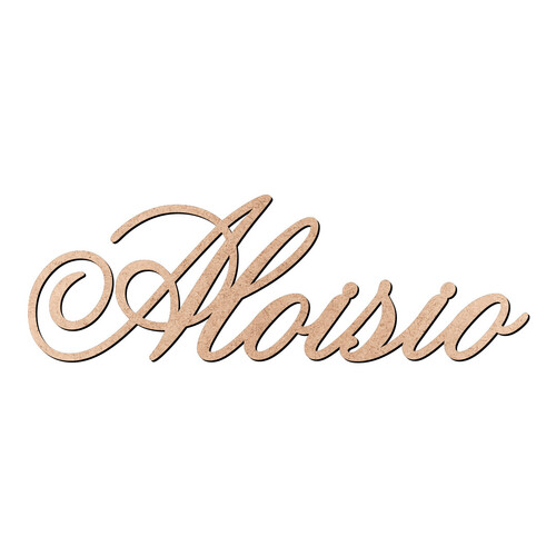 Recorte Aloisio Old Script / MDF 3mm