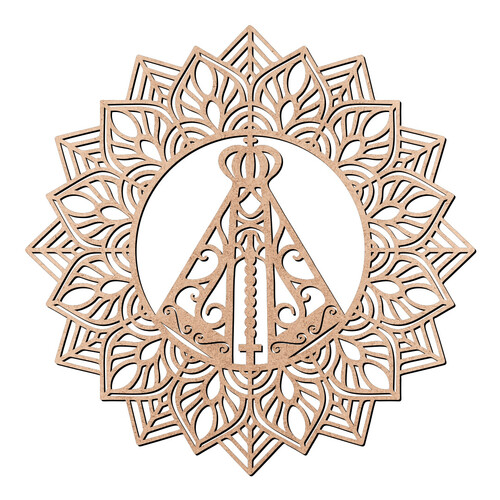 Recorte Mandala Nossa Senhora / MDF 3mm