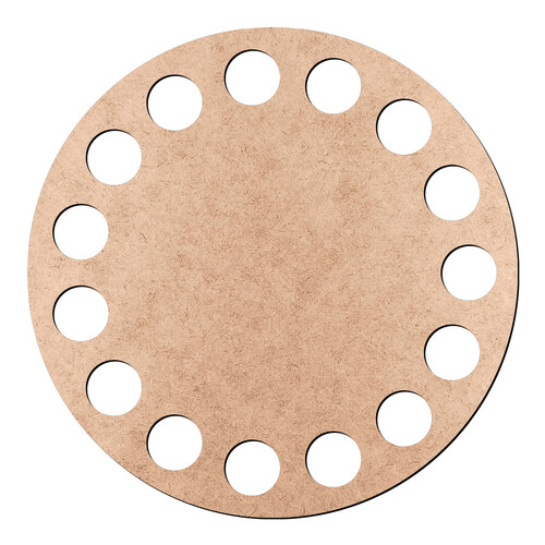 Recorte Base Redonda Cesto Crochê 7 cm / MDF 3mm