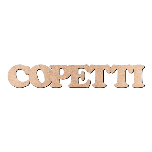 Recorte COPETTI Cooper Black / MDF 3mm