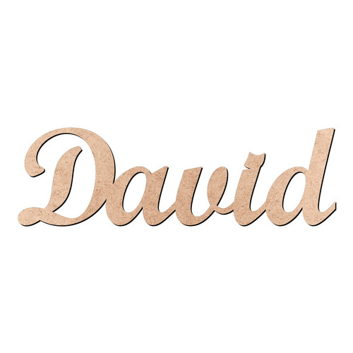 Recorte David Script Mt Std / MDF 3mm