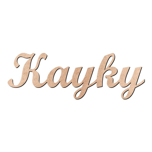 Recorte Kayky Script Mt Std / MDF 3mm