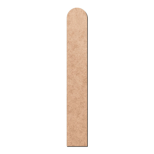 Recorte Placa Metade Arredondada / MDF 3mm