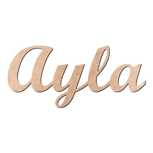 Recorte Ayla Script Mt Std / MDF 3mm