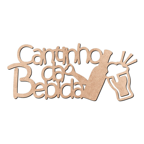 Recorte Cantinho da Bebida / MDF 3mm