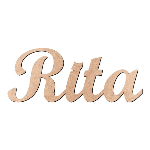Recorte Rita Script Mt Std / MDF 3mm
