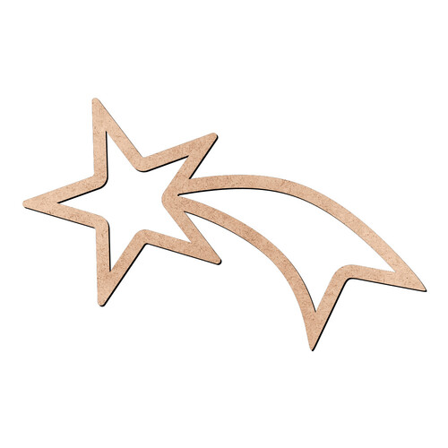 Recorte Estrela Cadente Contorno / MDF 3mm