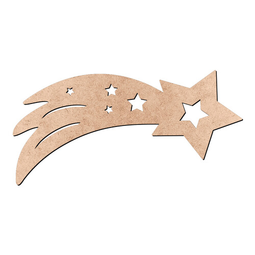 Recorte Estrela Cadente / MDF 3mm