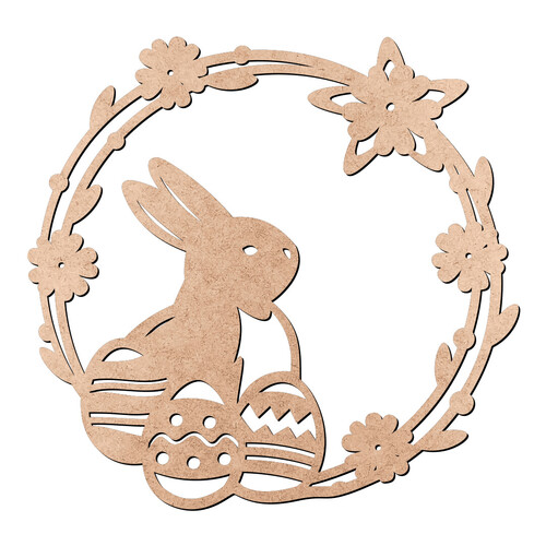 Recorte Guirlanda Coelho Ovos / MDF 3mm