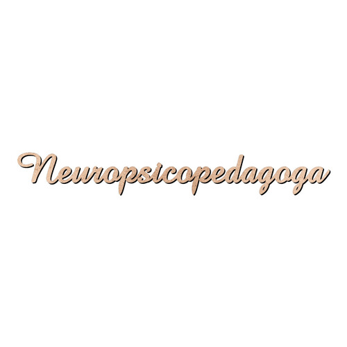 Recorte Neuropsicopedagoga Amaze / MDF 3mm