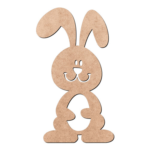 Recorte Coelho Segurando Ovo / MDF 3mm