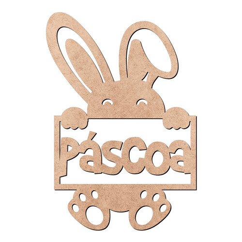 Recorte Coelho Páscoa / MDF 3mm