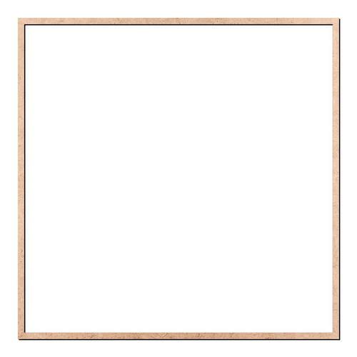 Recorte Moldura Quad 50 cm Borda 1 cm / MDF 3mm