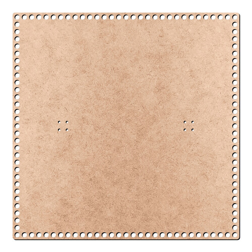 Recorte Tampa Furos Cesto Crochê 35 cm / MDF 3mm