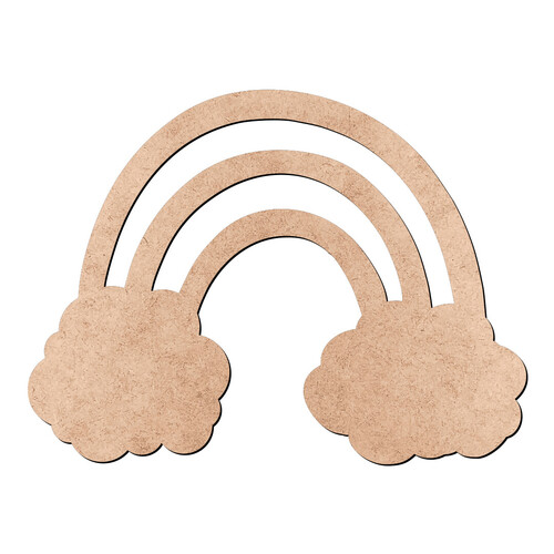 Recorte Nuvens Arco-íris / MDF 3mm