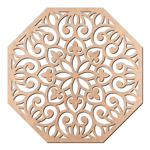 Recorte Mandala Octogonal / MDF 3mm