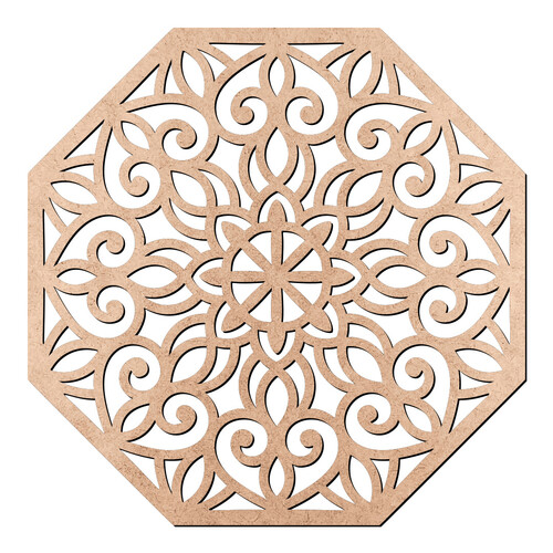 Recorte Mandala Octogonal / MDF 3mm