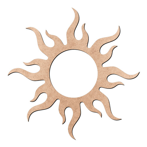 Recorte Sol Moldura / MDF 3mm