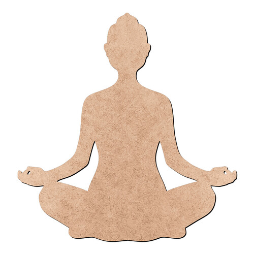 Recorte Buda Meditação / MDF 3mm