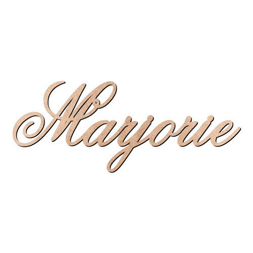 Recorte Marjorie Old Script / MDF 3mm
