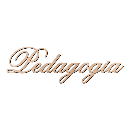 Recorte Pedagogia Old Script / MDF 3mm