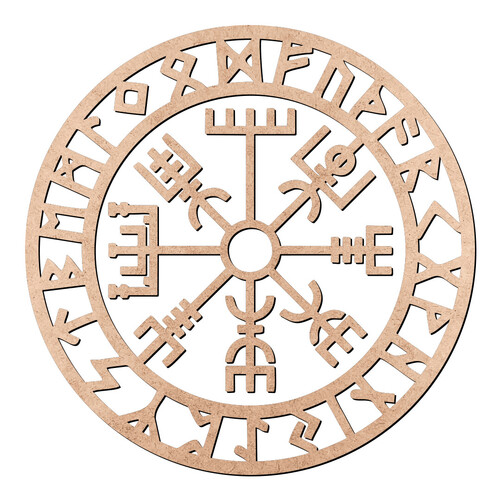 Recorte Vegvisir / MDF 3mm