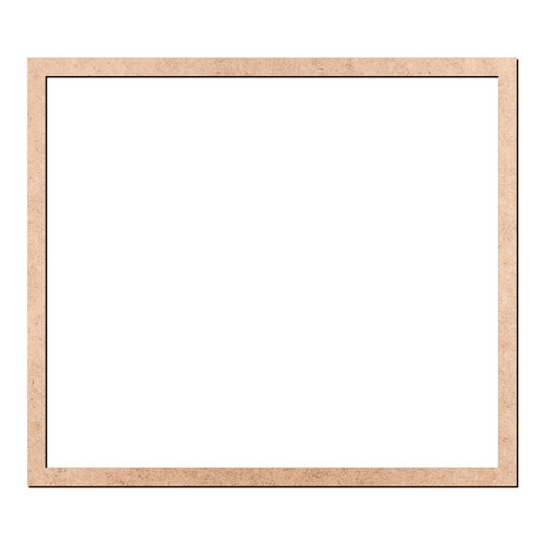 Recorte Moldura Ret 70 x 80 cm Borda 3 cm / MDF 3mm