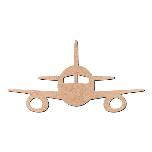 Recorte Avião de Frente / MDF 3mm