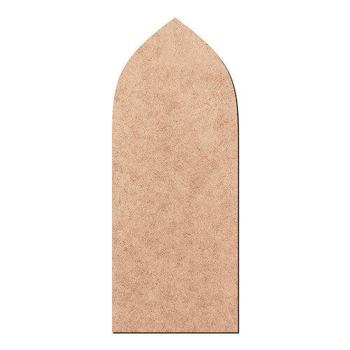 Recorte Placa Lisa Ponta Bicuda  / MDF 3mm