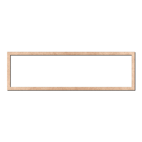 Recorte Moldura Ret 18 x 60 cm Borda 1,5 cm / MDF 3mm