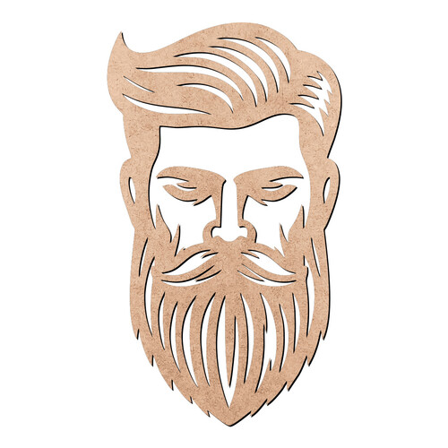 Recorte Homem de Barba / MDF 3mm