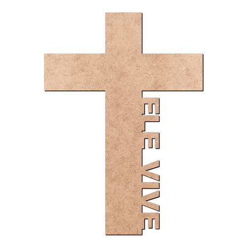 Recorte Cruz Ele Vive / MDF 3mm