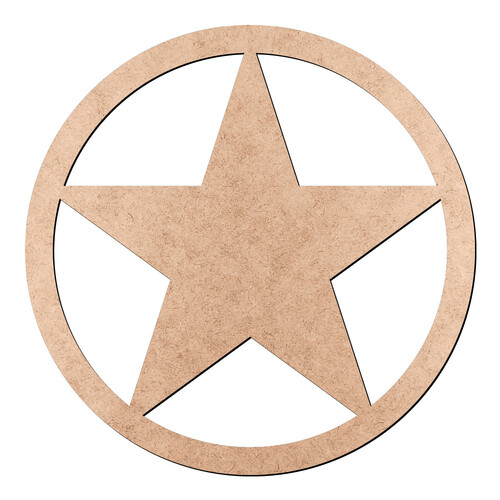 Recorte Estrela Aro / MDF 3mm