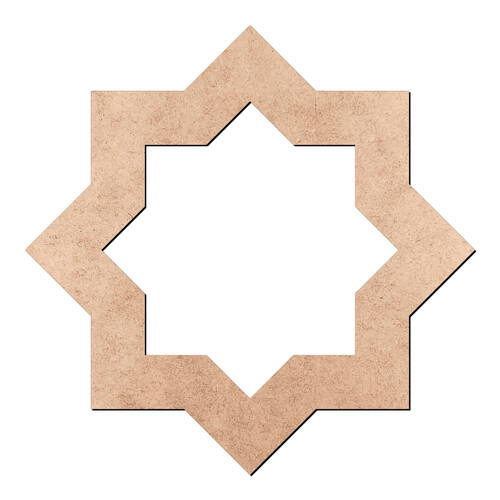 Recorte Estrela 8 Pontas / MDF 3mm