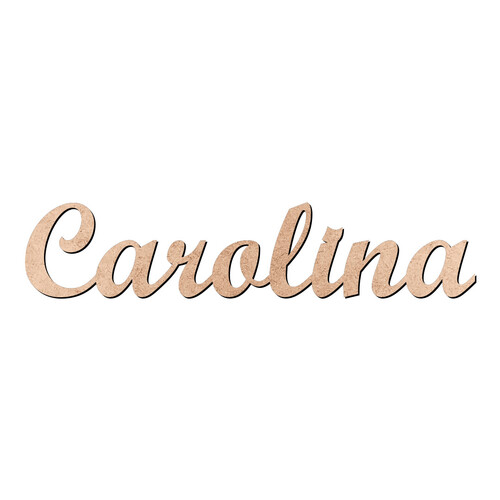 Recorte Carolina Script Mt Std / MDF 3mm