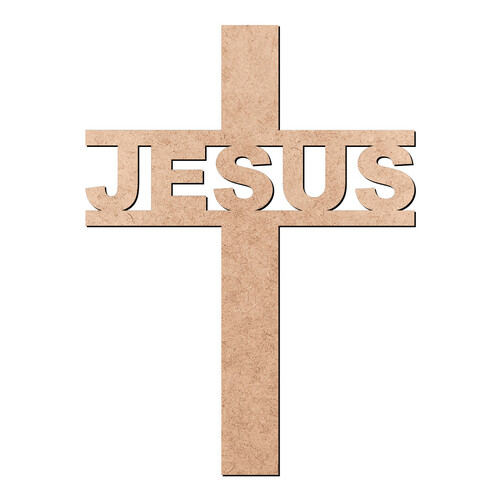 Recorte Cruz Jesus / MDF 3mm