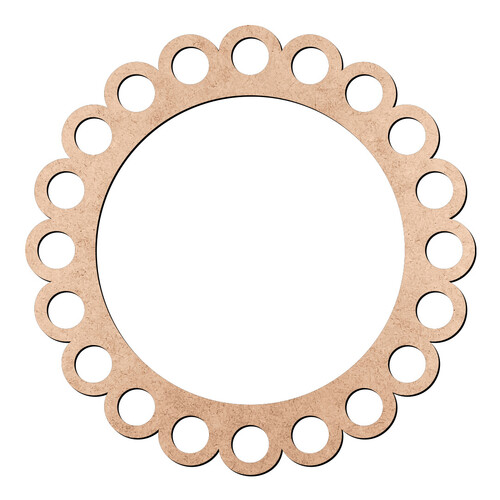 Recorte Moldura Bolinhas / MDF 3mm