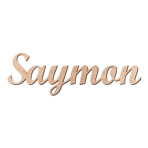 Recorte Saymon Script Mt Std / MDF 3mm