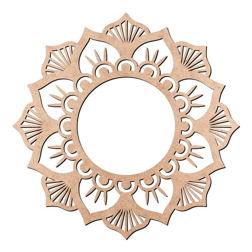 Recorte Mandala Flor / MDF 3mm