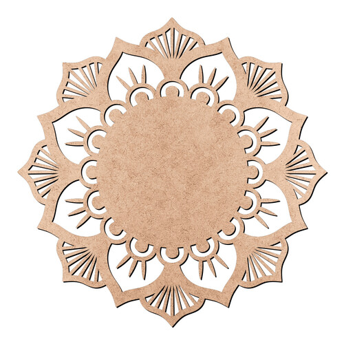 Recorte Mandala Flor / MDF 3mm